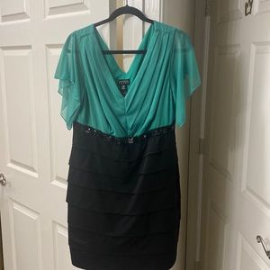 Enfocus Women 18W Green Cocktail Dress